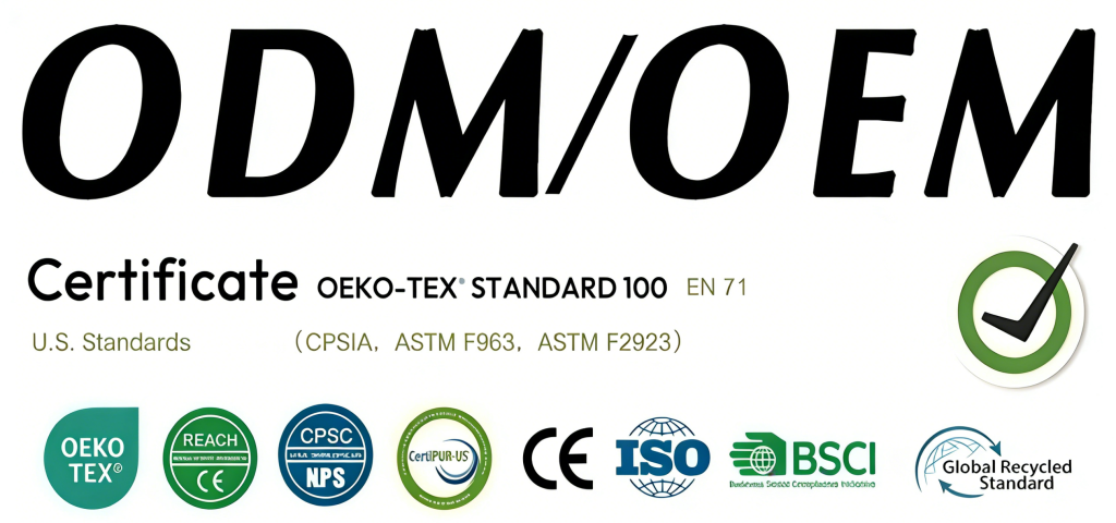 EN71 CE ASTM approved OEKO TEX Standard 100 with non toxic
