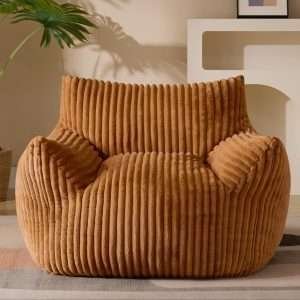 bean sofa for kids in brown color
