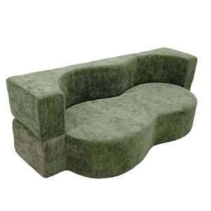 compressed sofa Green color foldable