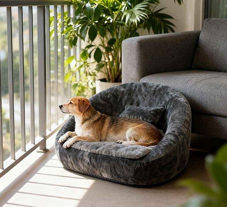 Foam dog bed