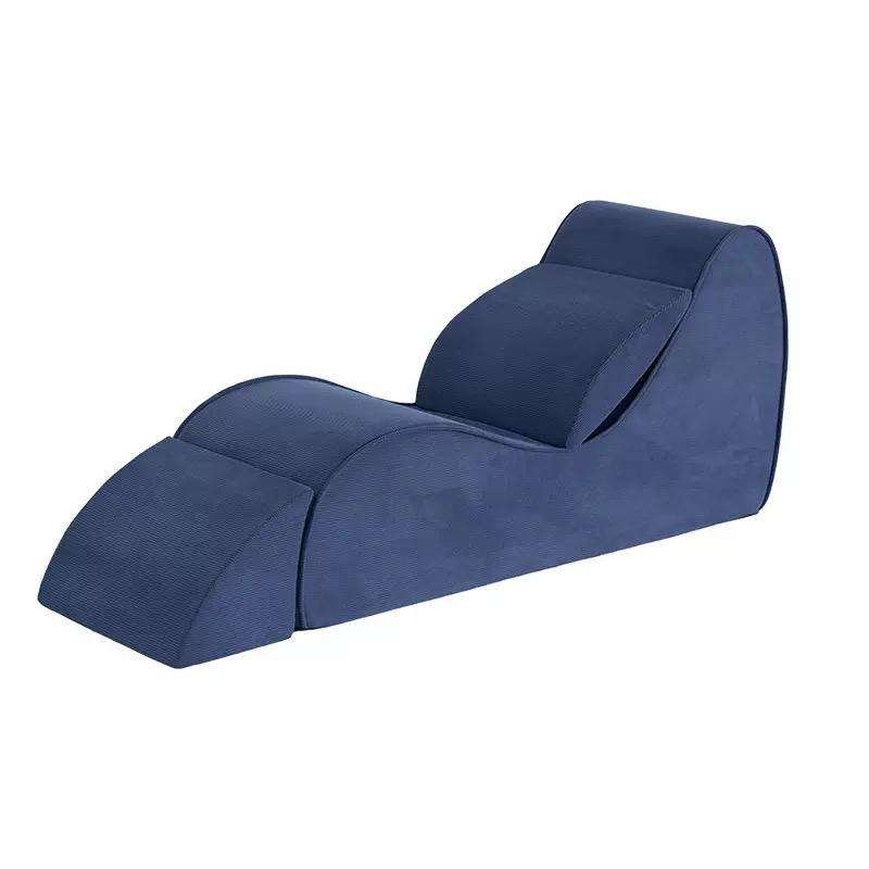 multifuction Yoga sofa made of compressed foam sponge in blue color