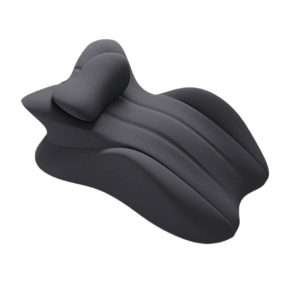 Multi-Functional Black Throw Pillow with Comfortable Support Cushion for Lounging, Reading, Watching TV, and Relaxation (Black )