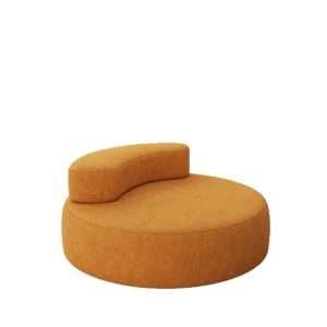 Factory Micro Suede Fabric Round Compressed Sofa Chair