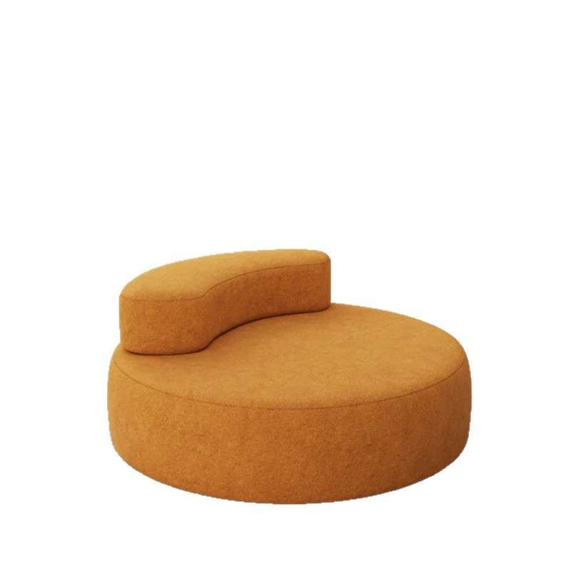 Factory Micro Suede Fabric Round Compressed Sofa Chair