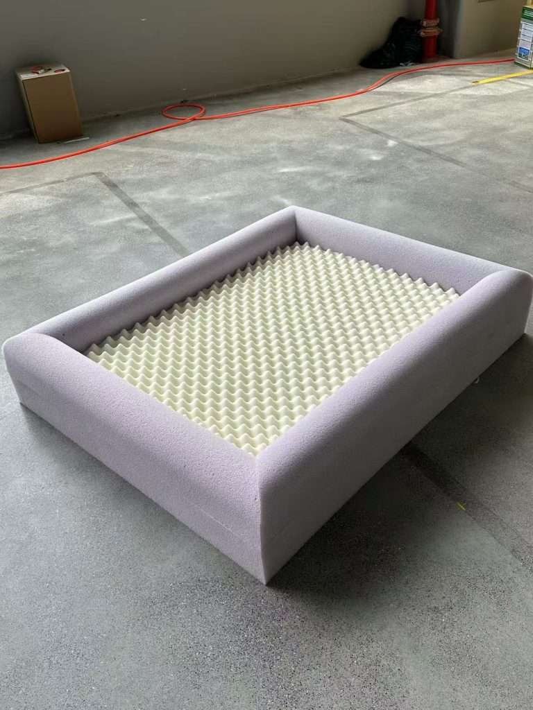 most orthopadic dog beds is producted by memory foam and compressed foam with perfect bone support and lower fare
