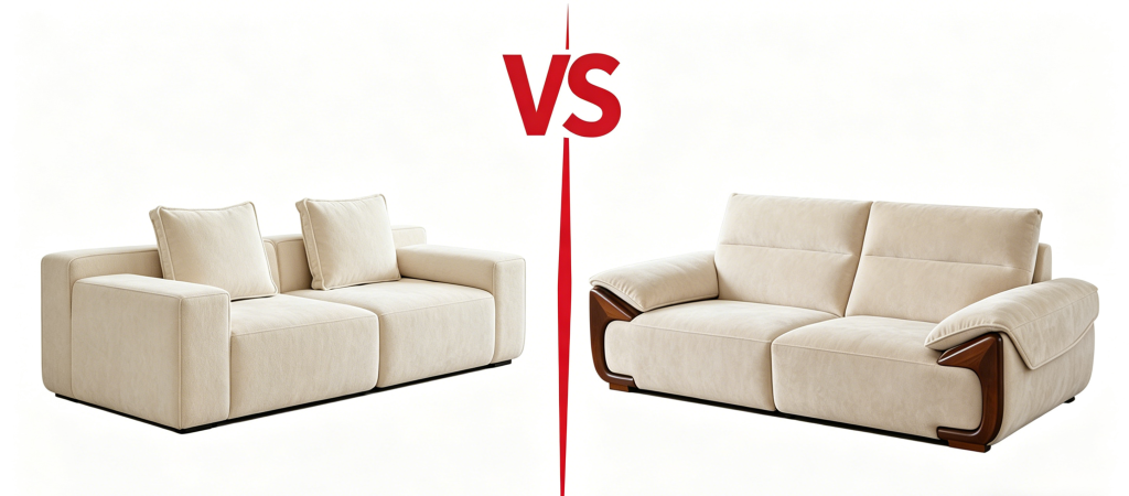 compressed sofa 's advantage when comparing with traditional sofas