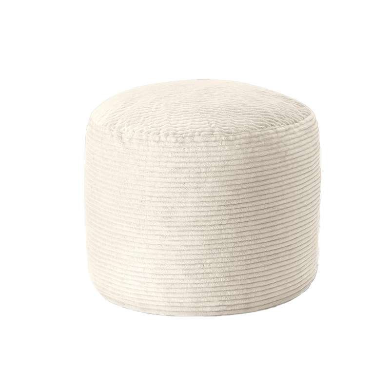 Vacuum Compress Round Seat Pouf Ottoman Pedal for Living Room