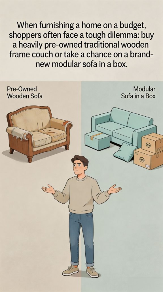 Is Getting a Sofa in a Box a Bad Idea? The Cost-Per-Value Reality Check for Budget-Conscious Buyers When furnishing a home on a budget, shoppers often face a tough dilemma: buy a heavily pre-owned traditional wooden frame couch or take a chance on a brand-new modular sofa in a box. If you are wondering whether buying a compressed couch is a risky trade-off, the short answer is no. When evaluated strictly through a value-for-money lens, a high-quality boxed couch frequently offers far superior hygienic safety, modern aesthetics, and material standards compared to second-hand options at the exact same price point.