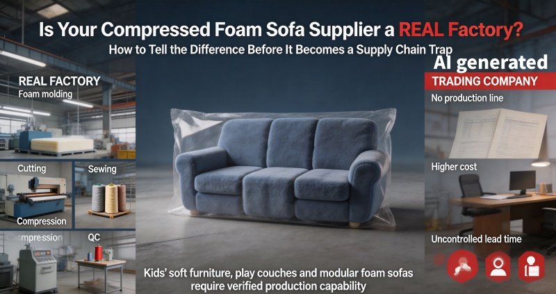 The global demand for kids' soft furniture, play couches, and modular sofa in a box has exploded. There is strong demand for "sofa-in-a-box" products designed for small spaces.For B2B buyers and international sourcing managers, this booming market presents a massive opportunity—but also a significant supply chain trap. A quick search on B2B platforms will yield hundreds of suppliers claiming to offer the "best factory price" for vacuum-compressed foam sofas.